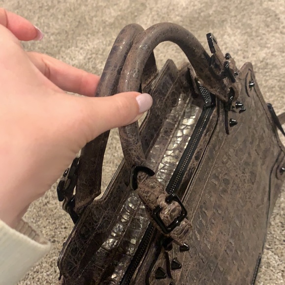 Rebecca Minkoff Desire Gunmetal Handbag (retail $550) - Picture 5 of 12